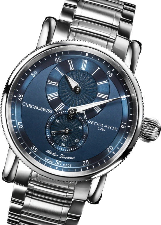 Chronoswiss,Classic 41mm,41mm,Stainless Steel,Blue,Automatic,42hours,In-house Caliber,CH,CH-8773-BL