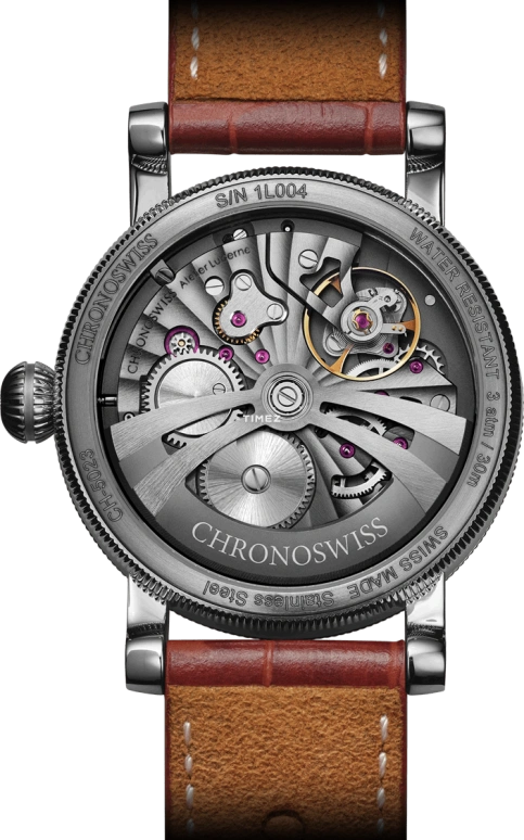 Chronoswiss,Strike 40mm,40mm,Stainless Steel,Silver,Green,Automatic,55hours,In-house Caliber,CH,CH-5023-GRSI