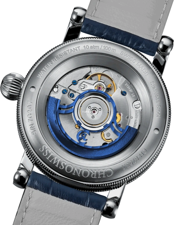 Chronoswiss,Open Gear 41mm,41mm,Stainless Steel,Silver,Automatic,42hours,In-house Caliber,CH,CH-8753.1-SIBLB