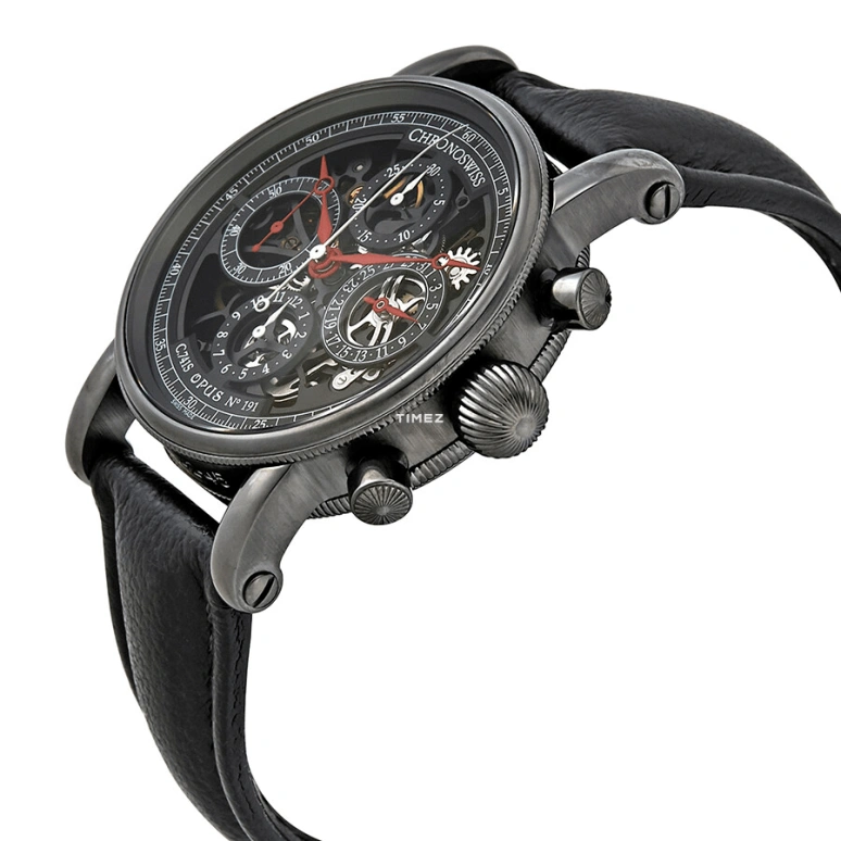 Chronoswiss,Sirius 42mm,42mm,Stainless Steel,Skeleton,Black,Automatic,Chronograph,Day,CH,CH-7545S