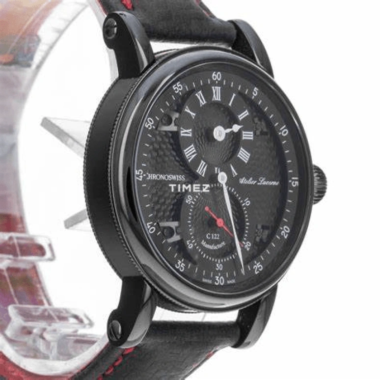 Chronoswiss,Heritage 40mm,40mm,Stainless Steel,Black,Automatic,45hours,In-house Caliber,CH,CH-1245.3-BKBK