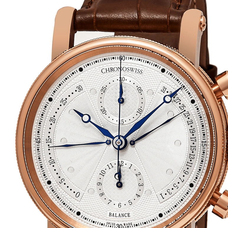 Chronoswiss,Sirius 42mm,42mm,Rose Gold,White,Automatic,Chronograph,Day,Retrograde,CH,CH-7541BR