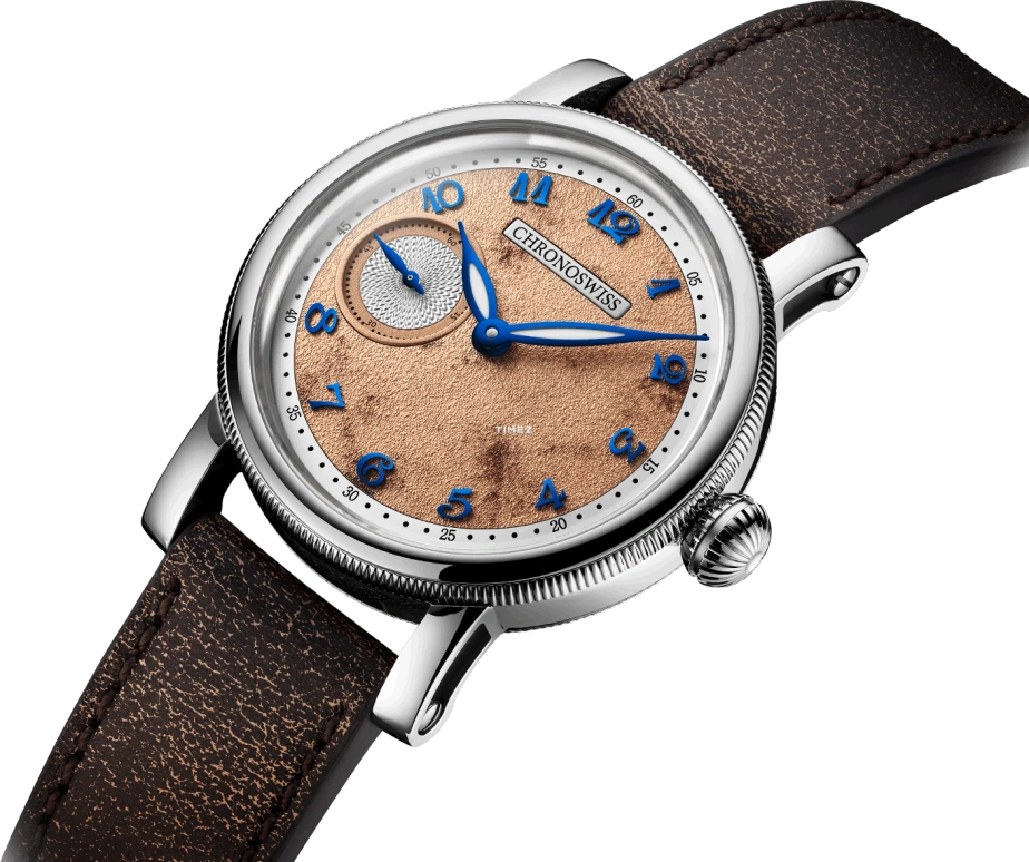 Chronoswiss,Small Second 40mm,40mm,Stainless Steel,Salmon,Automatic,55hours,In-house Caliber,CH,CH-8023.2-BRSI