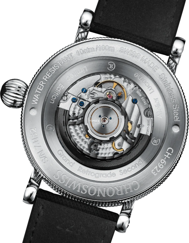 Chronoswiss,Open Gear 44mm,44mm,Stainless Steel,Black,Orange Red,Automatic,Retrograde,42hours,CH,CH-6923-ORBK