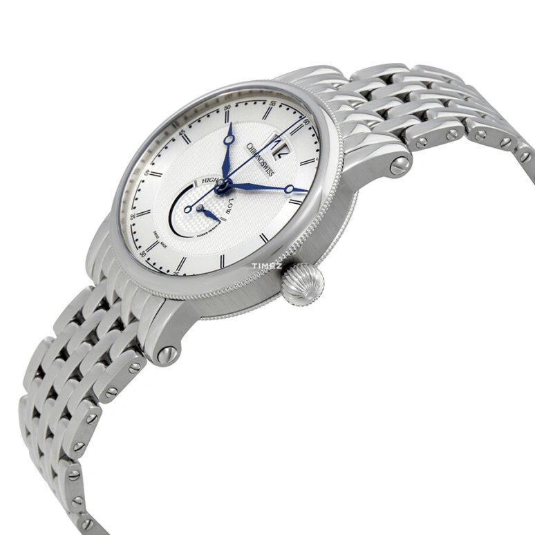 Chronoswiss,Sirius 40mm,40mm,Stainless Steel,White,Automatic,Day,Power Reserve Indicator,CH,CH-3523.1/SO-2