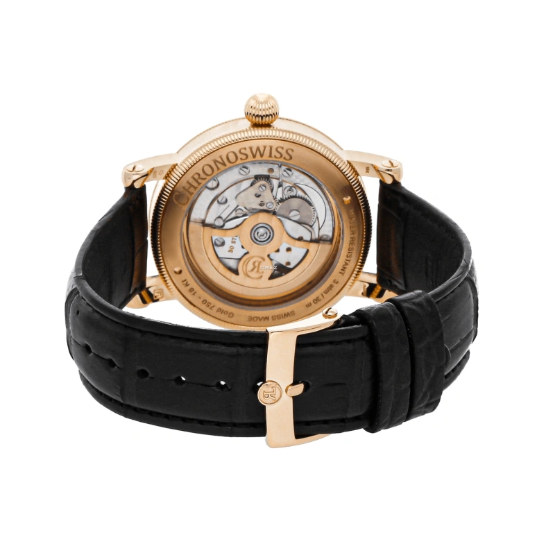 Chronoswiss,Heritage 40mm,40mm,Rose Gold,Black,Automatic,45hours,In-house Caliber,CH,CH-1241.3R-BKBK
