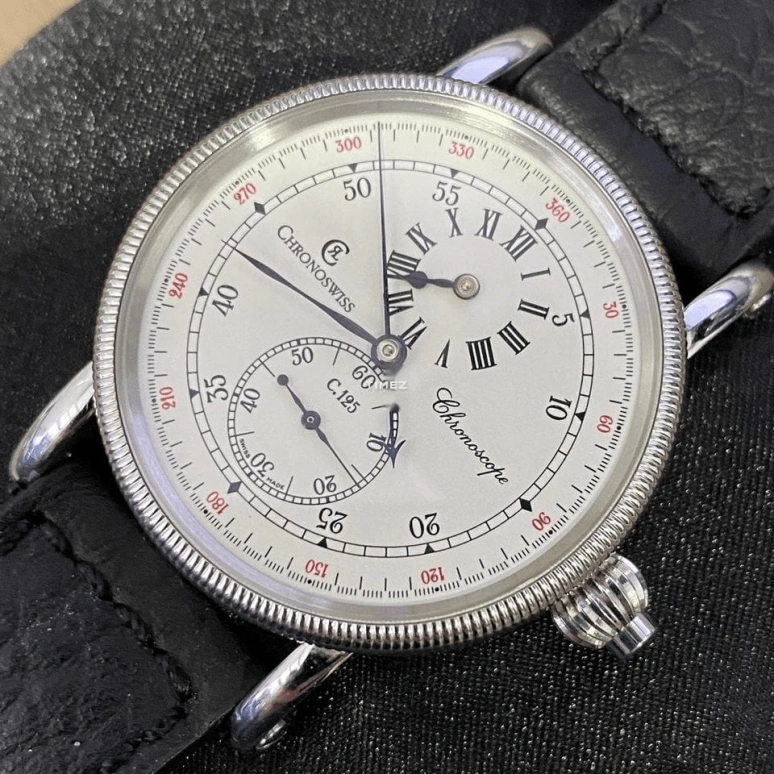 Chronoswiss,Sirius 38mm,38mm,Stainless Steel,White,Automatic,Chronograph,35hours,CRCH,CRCH-1523