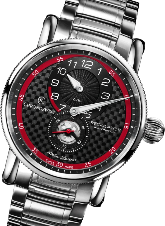 Chronoswiss,Classic 41mm,41mm,Stainless Steel,Black,Automatic,42hours,In-house Caliber,CH,CH-8773-CARE/S0-2