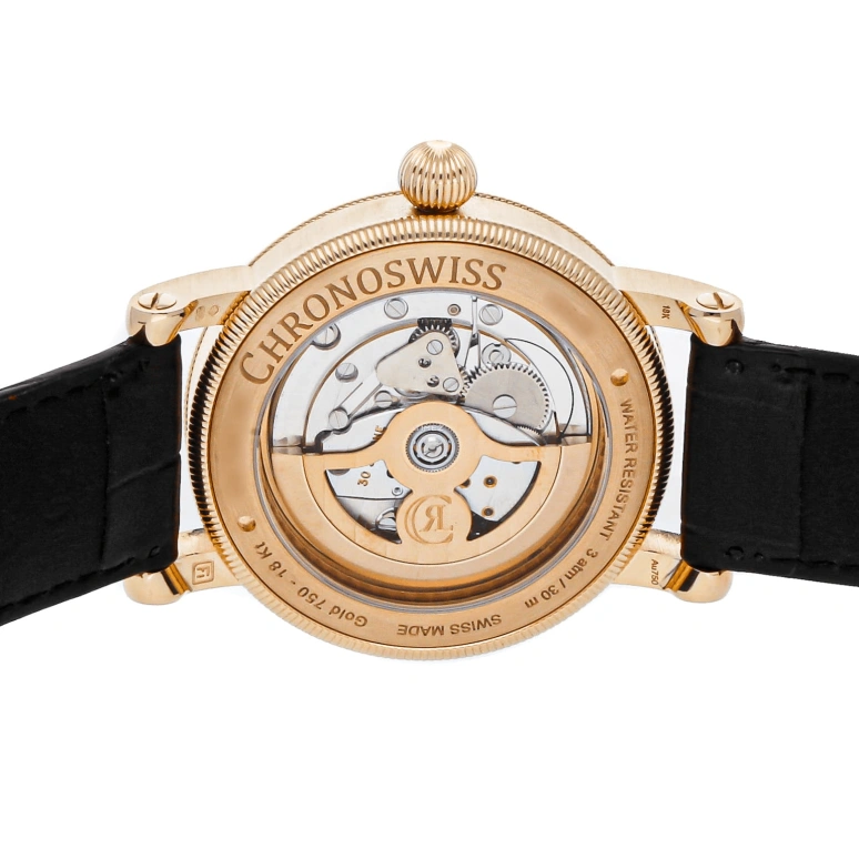 Chronoswiss,Heritage 40mm,40mm,Rose Gold,Black,Automatic,45hours,In-house Caliber,CH,CH-1241.3R-BKBK