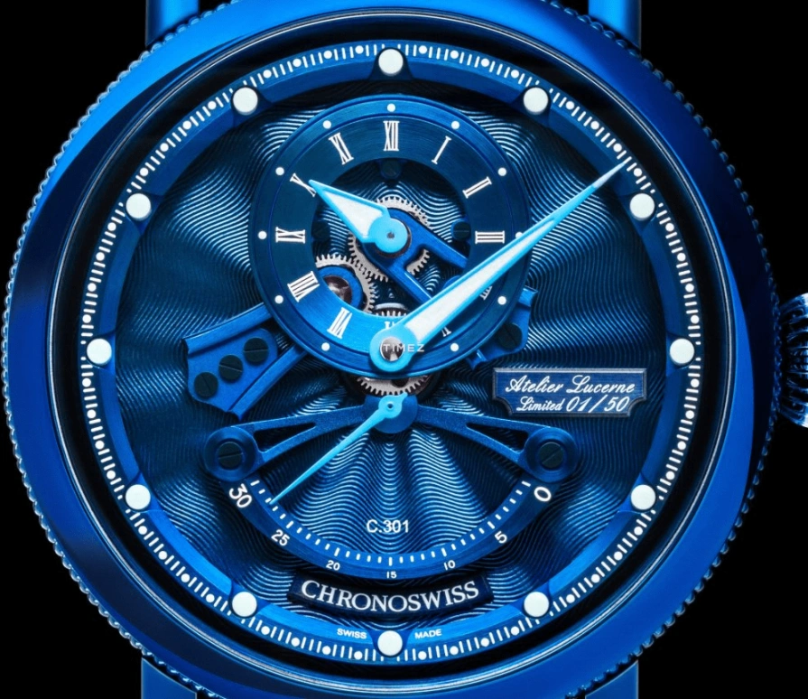 Chronoswiss,Open Gear 44mm,44mm,Stainless Steel,Blue,Automatic,Retrograde,42hours,CH,CH-6926-BLBL