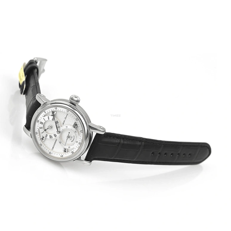 Chronoswiss,Heritage 40mm,40mm,Stainless Steel,White,Automatic,45hours,In-house Caliber,CH,CH-1243.3-SISI