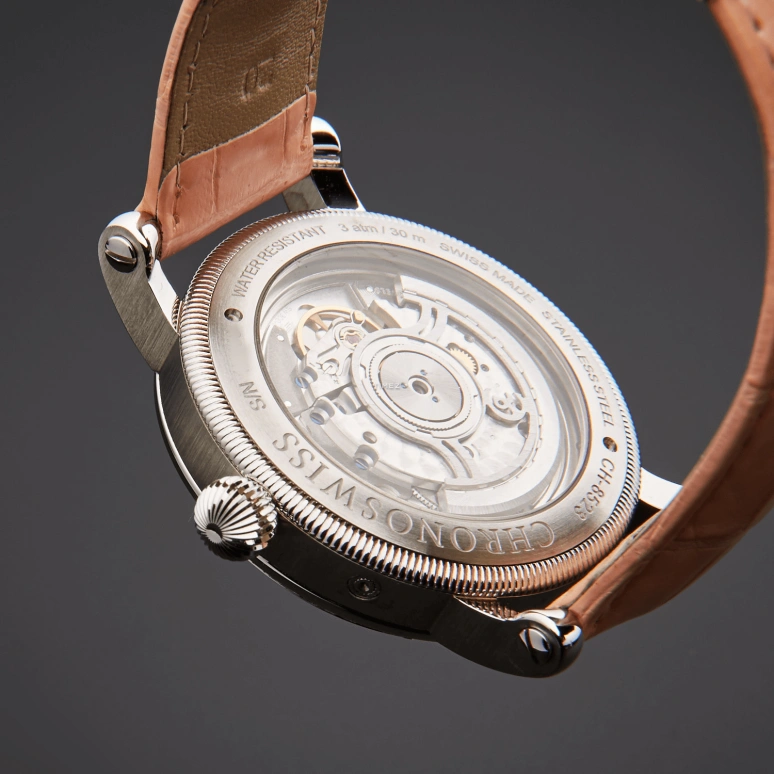 Chronoswiss,Sirius 40mm,40mm,Stainless Steel,White,Automatic,Moonphase,Day,CH,CH-8523D-MP
