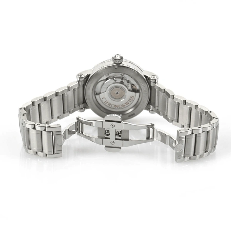 Chronoswiss,Classic 37mm,37mm,Stainless Steel,Black,Grey,Automatic,42hours,In-house Caliber,CH,CH-4023-GRBK