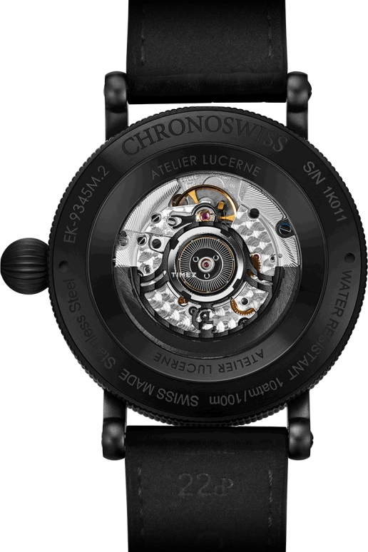 Chronoswiss,Space Timer 44mm,44mm,Stainless Steel,Black,Automatic,Day,42hours,CH,CH-9345M.2-GRBK