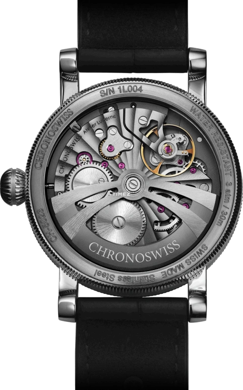 Chronoswiss,Strike 40mm,40mm,Stainless Steel,Silver,Blue,Automatic,55hours,In-house Caliber,CH,CH-5023-BLSI