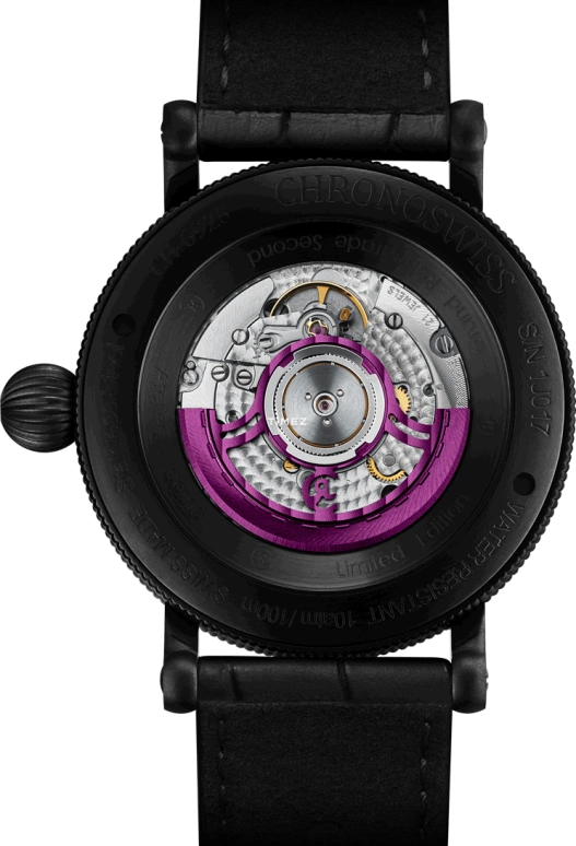 Chronoswiss,Open Gear 44mm,44mm,Stainless Steel,Black,Multi-Color,Automatic,Retrograde,42hours,CH,CH-6925M-COL