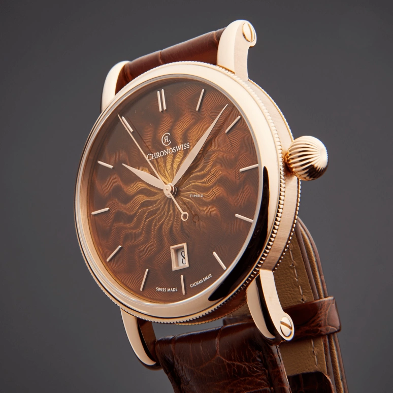 Chronoswiss,Sirius 40mm,40mm,Rose Gold,Brown,Automatic,Day,42hours,CH,CH-2891.1RE-BR