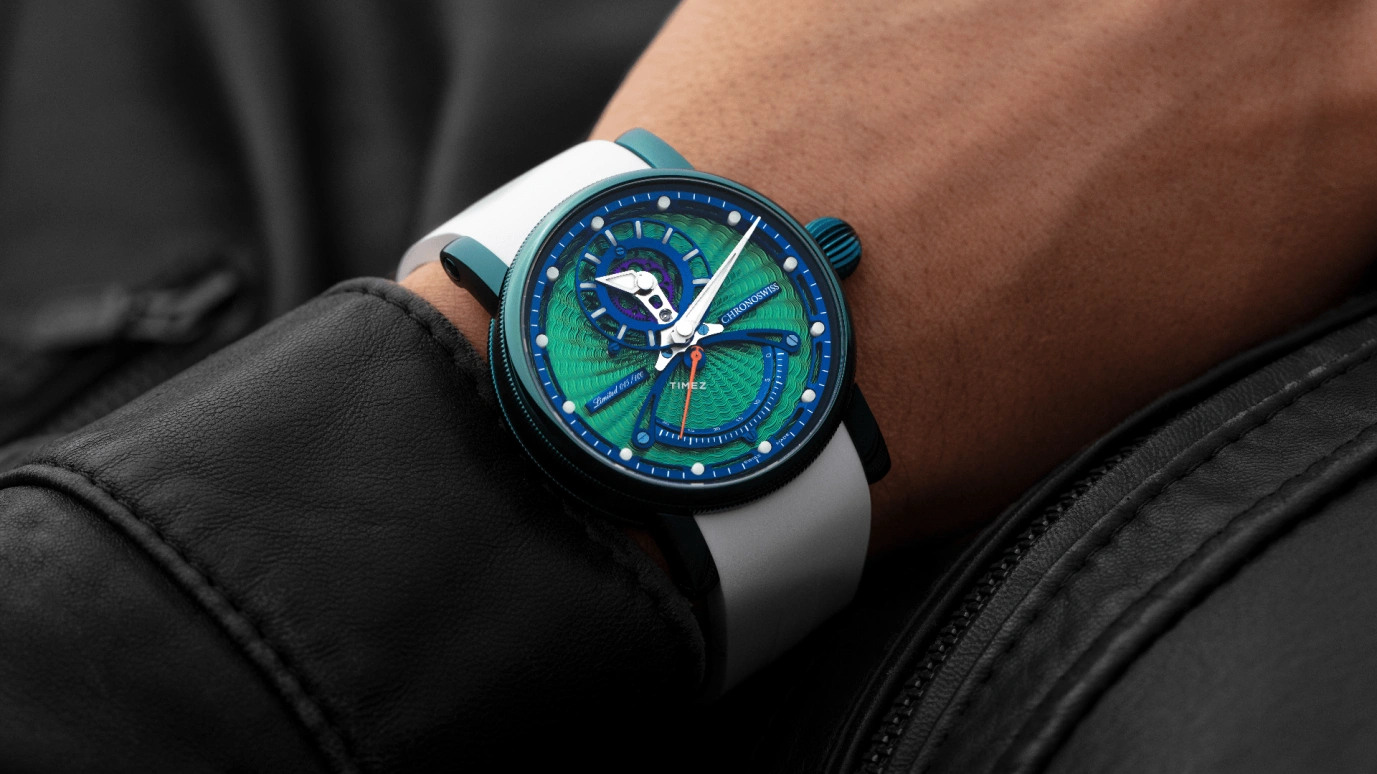 Chronoswiss,Open Gear 42mm,42mm,Titanium,Green,Blue,Automatic,Retrograde,55hours,CH,CH-6924T.1-GRBL