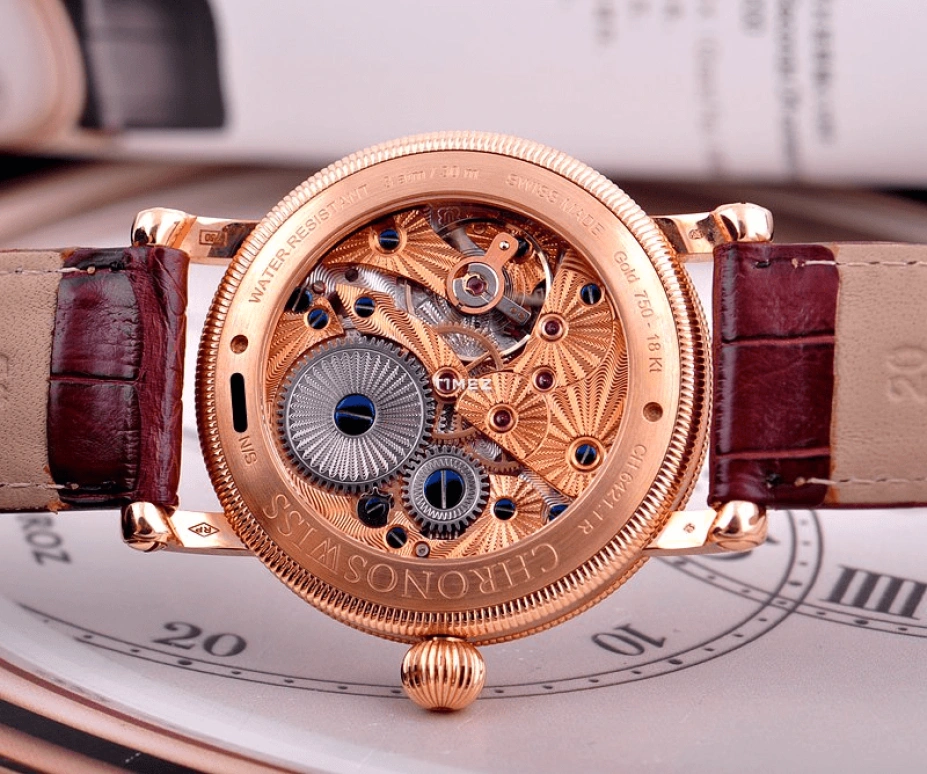 Chronoswiss,Sirius 40mm,40mm,Rose Gold,White,Handwound,48hours,In-house Caliber,CH,CH-6421RE4-WH