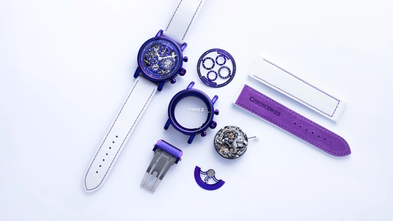 Chronoswiss,Opus 41mm,41mm,Titanium,Purple,Automatic,Chronograph,Day,CH,CH-7548T.1S-PU