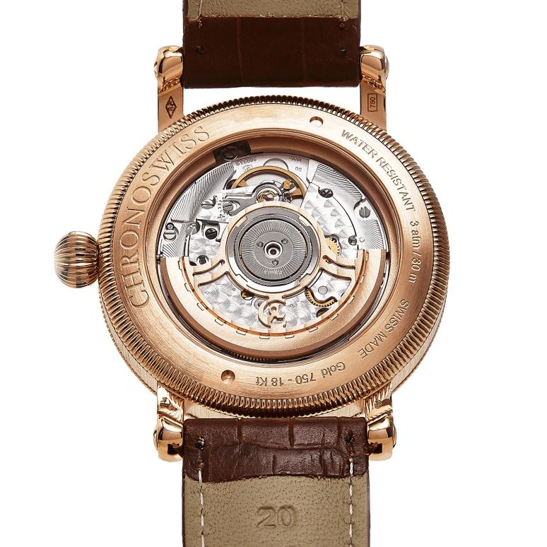 Chronoswiss,Sirius 40mm,40mm,Rose Gold,Cream,Automatic,42hours,Sapphire,Crystal Glass,CH,CH-8021R
