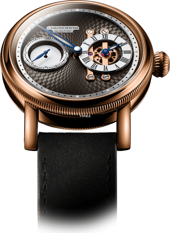 Chronoswiss,Strike 40mm,40mm,Red Gold,Grey,Automatic,55hours,In-house Caliber,CH,CH-5021-ANSI