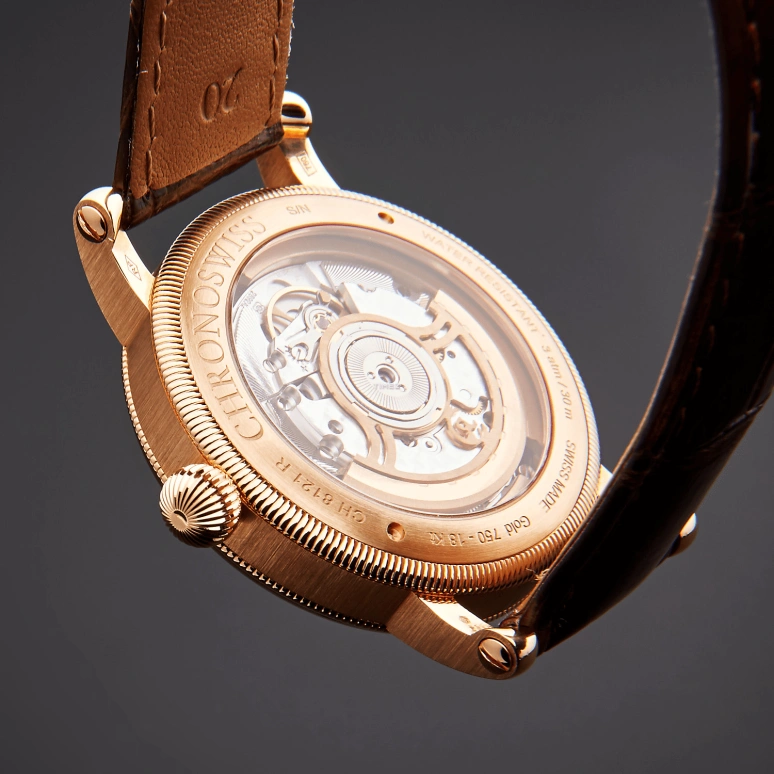 Chronoswiss,Sirius 40mm,40mm,Rose Gold,Brown,Automatic,Date,Day,Retrograde,CH,CH-8121R-CP