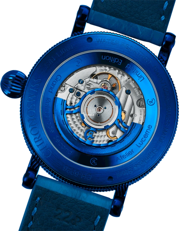 Chronoswiss,Open Gear 44mm,44mm,Stainless Steel,Blue,Automatic,Retrograde,42hours,CH,CH-6926-BLGO