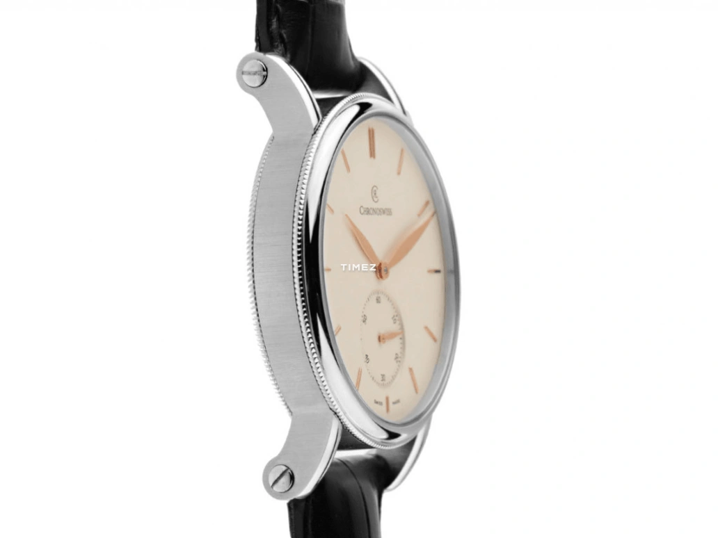 Chronoswiss,Heritage 40mm,40mm,Stainless Steel,White,Automatic,In-house Caliber,Sapphire,Crystal Glass,CH,CH-8023