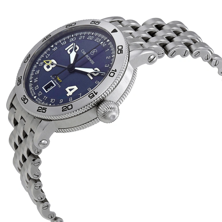 Chronoswiss,Timemaster 44mm,44mm,Stainless Steel,Blue,Automatic,Day,Dule Time,CH,CH-2563