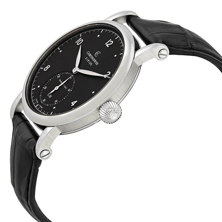 Chronoswiss,Sirius 40mm,40mm,Stainless Steel,Black,Handwound,46hours,In-house Caliber,CH,CH-1023-BK