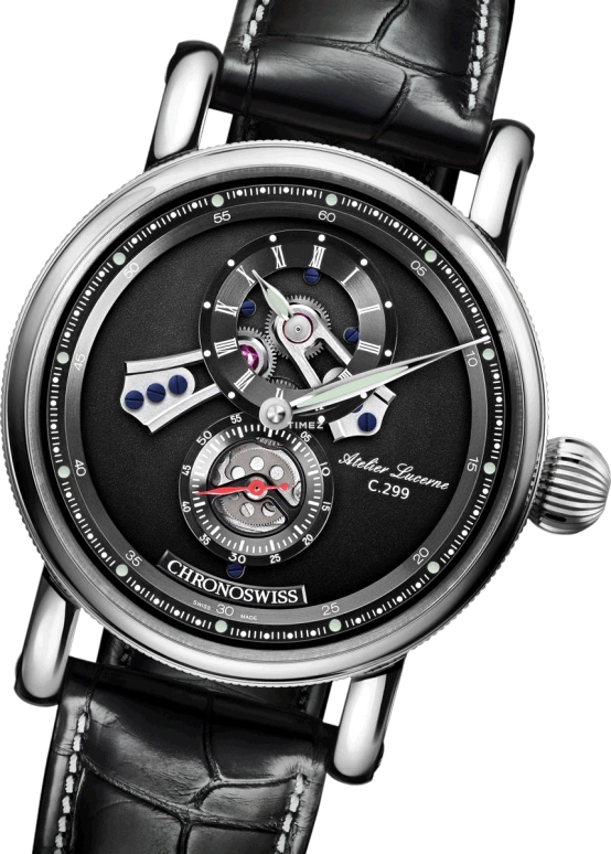 Chronoswiss,Open Gear 41mm,41mm,Stainless Steel,Black,Automatic,42hours,In-house Caliber,CH,CH-8753-BKBK