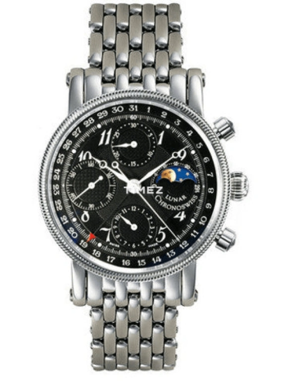 Chronoswiss,Other 38mm,38mm,Stainless Steel,Black,Automatic,Chronograph,Moonphase,Day,CH7523 L BK