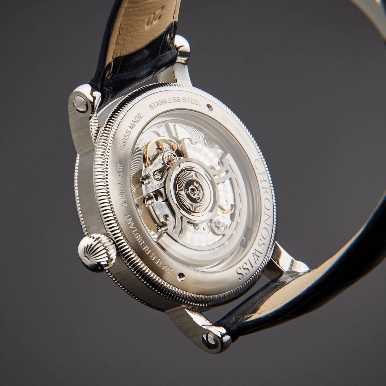 Chronoswiss,Sirius 40mm,40mm,Stainless Steel,Silver,Automatic,Day,42hours,CH,CH-8423