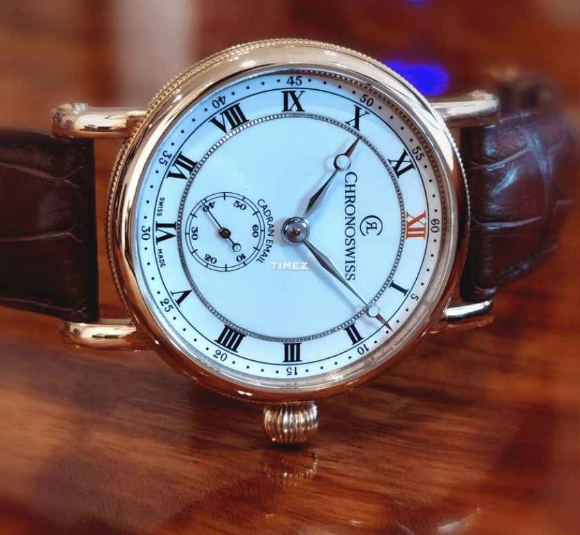 Chronoswiss,Sirius 40mm,40mm,Rose Gold,White,Handwound,48hours,In-house Caliber,CH,CH-6421RE4-WH