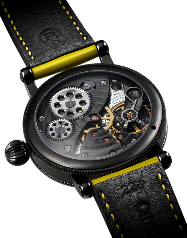 Chronoswiss,Flying 44mm,44mm,Stainless Steel,Black,Handwound,46hours,In-house Caliber,CH,CH-6725-BKBK