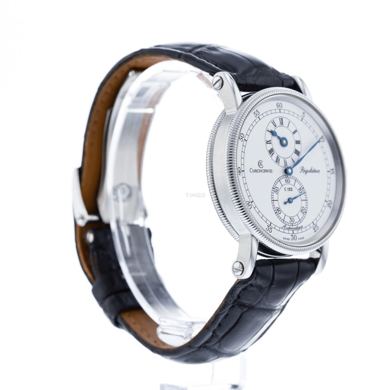 Chronoswiss,Heritage 38mm,38mm,Stainless Steel,White,Automatic,45hours,In-house Caliber,CH1223