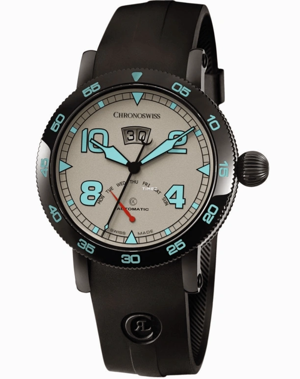 Chronoswiss,Timemaster 44mm,44mm,Stainless Steel,Silver,Automatic,Date,Big Date,Retrograde,CH,CH-8145-WH