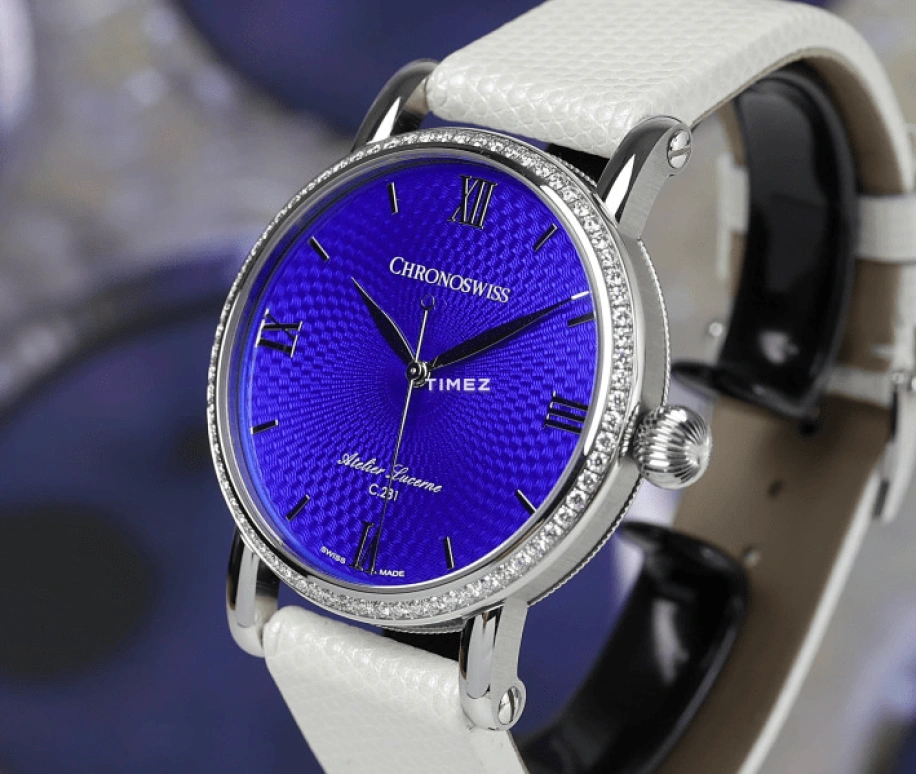 Chronoswiss,Artist 40mm,40mm,Stainless Steel,Blue,Cham Blue,Automatic,42hours,In-house Caliber,CH,CH-2893.1-DE1-BL