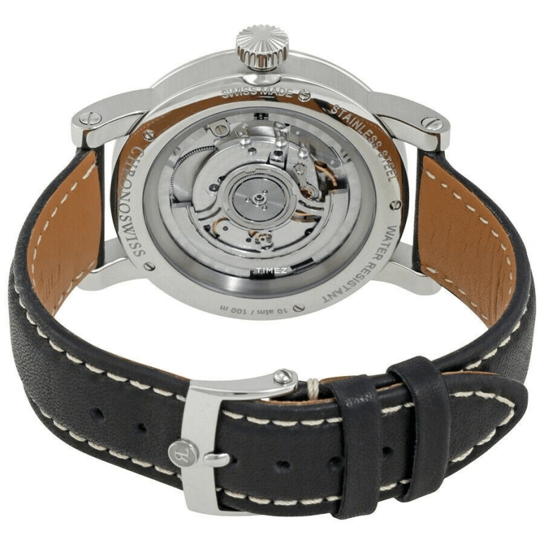 Chronoswiss,Pacific 40mm,40mm,Stainless Steel,Black,Automatic,Day,42hours,CH 2883 bk