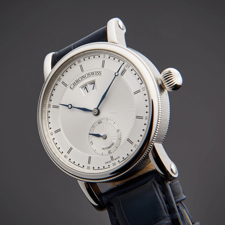 Chronoswiss,Sirius 40mm,40mm,Stainless Steel,Silver,Automatic,Day,42hours,CH,CH-8423