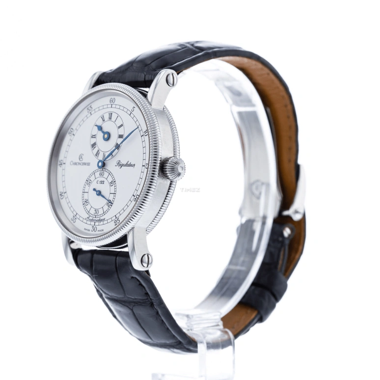Chronoswiss,Heritage 38mm,38mm,Stainless Steel,White,Automatic,45hours,In-house Caliber,CH1223