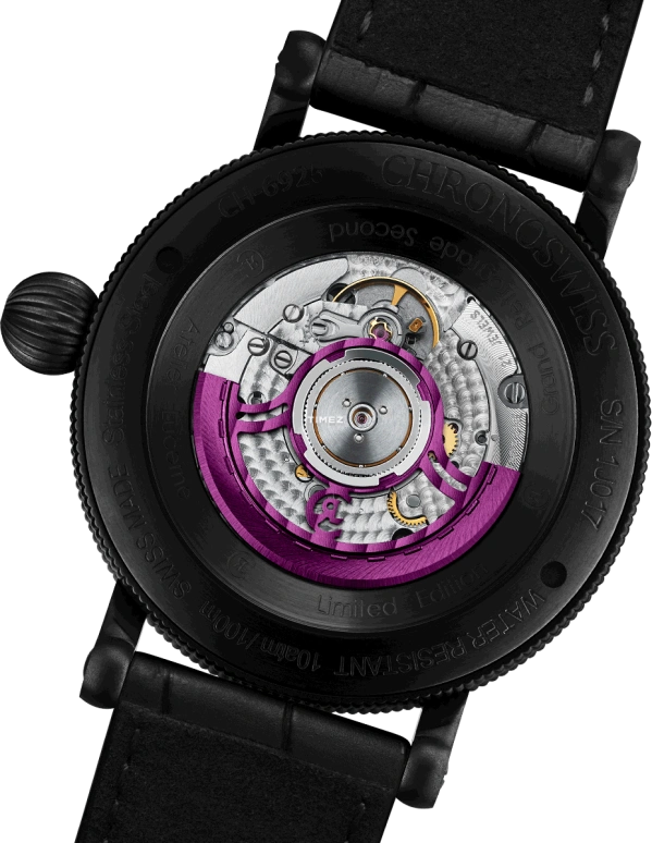 Chronoswiss,Open Gear 44mm,44mm,Stainless Steel,Black,Multi-Color,Automatic,Retrograde,42hours,CH,CH-6925M-COL