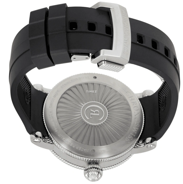 Chronoswiss,Timemaster 44mm,44mm,Stainless Steel,Silver,Grey,Automatic,Date,Day,Retrograde,CH,CH/8143/WH