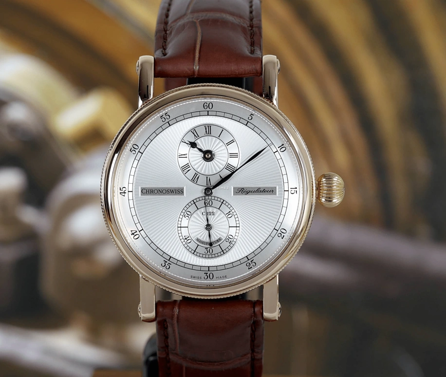 Chronoswiss,Sirius 40mm,40mm,Rose Gold,Silver White,Automatic,45hours,In-house Caliber,CH,CH-1241.1R