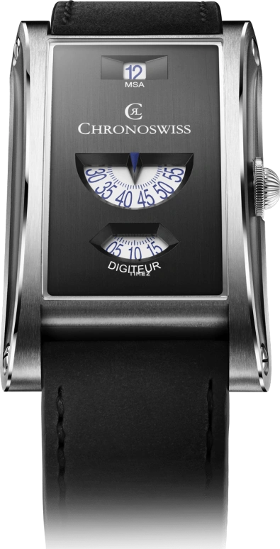 Chronoswiss,Neo Digiteur 48x30mm,48x30mm,Stainless Steel,Black,Handwound,Jumping Hours,48hours,CH,CH-1373.2-ANSI