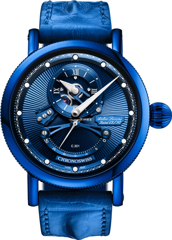 Chronoswiss,Open Gear 44mm,44mm,Stainless Steel,Blue,Automatic,Retrograde,42hours,CH,CH-6926-BLSI