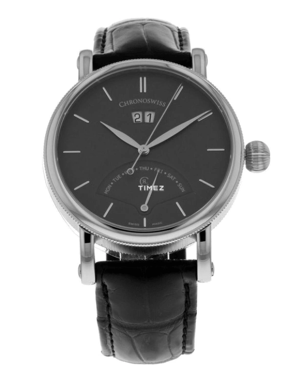 Chronoswiss,Sirius 40mm,40mm,Stainless Steel,Grey,Black,Automatic,Date,Day,Retrograde,CH,CH-8123-DS