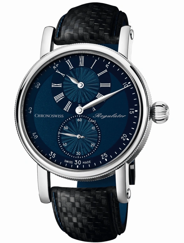 Chronoswiss,Classic 40mm,40mm,Stainless Steel,Blue,Automatic,38hours,In-house Caliber,CH,CH-8723-BL