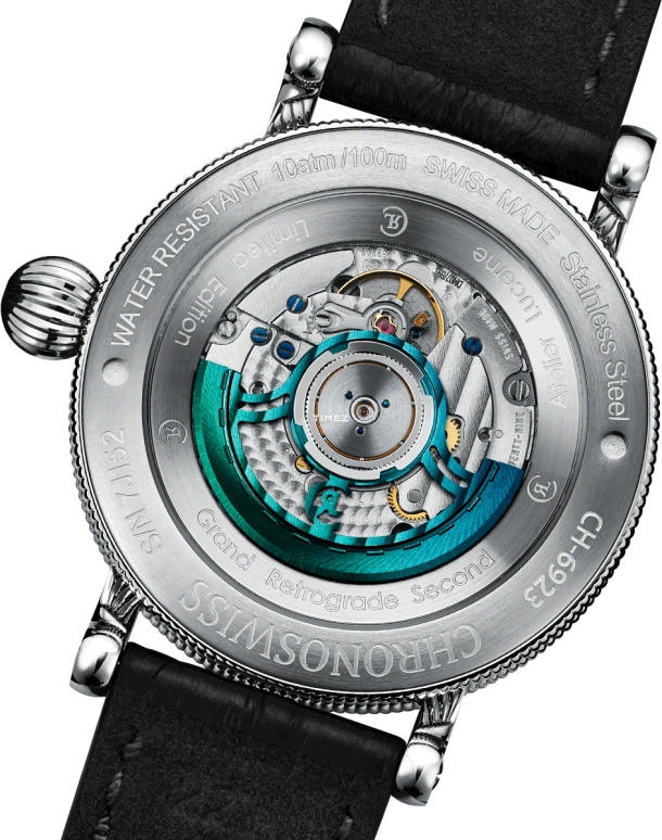 Chronoswiss,Open Gear 44mm,44mm,Stainless Steel,Green,Automatic,Retrograde,42hours,CH,CH-6923-TUBK
